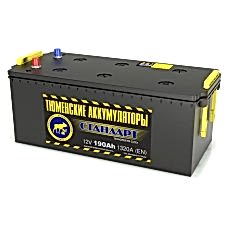 Аккумулятор 6СТ-190 LR (1320А) конус о/п СТАНДАРТ Ca/Ca (+;-)