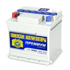 Аккумулятор 6СТ-50 L (440А) п/п ПРЕМИУМ Ca/Ca (+;-) Ока
